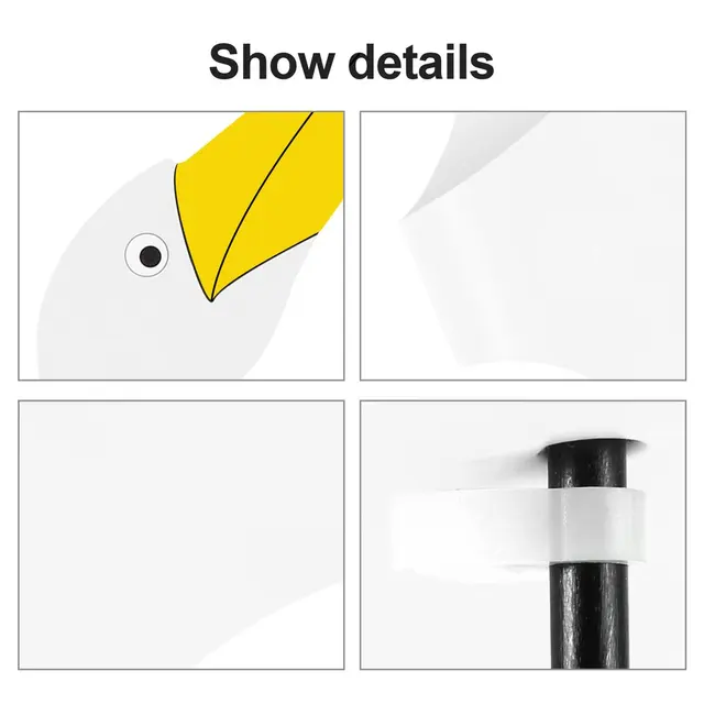 Kerti Flamingo Széljelző Szeszélyes Forgó Madár Szobor Teljesen Gyönyörű Egyedi Dinamikus Madárkert Udvar Dekoráció - Image 4