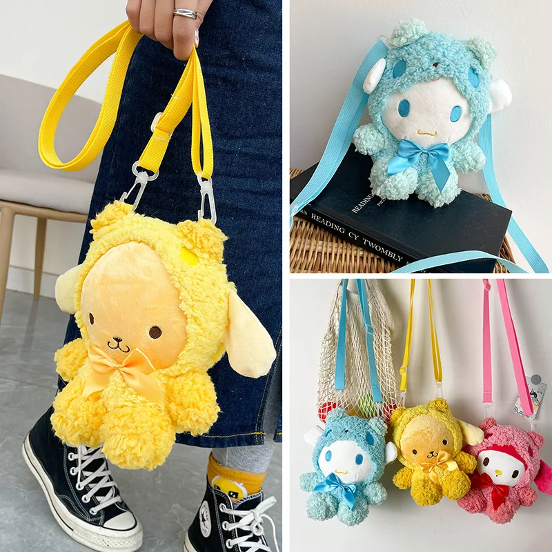 Наплечные сумки Cinnamoroll панда трансформируемая серия Kuromi Mymelody Hello Kitty