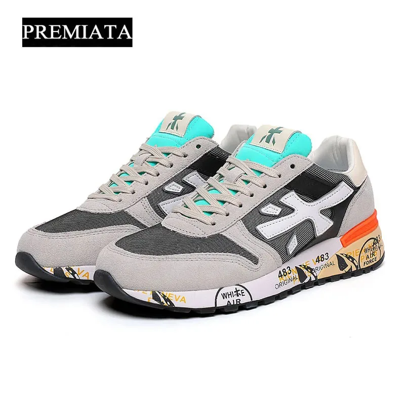 Scarpe Da Uomo Premiata Per Sport Casual Design Di Lusso Di Seconda Generazione Scarpe Di Tendenza Con Elementi Multicolori Impermeabili Traspiranti