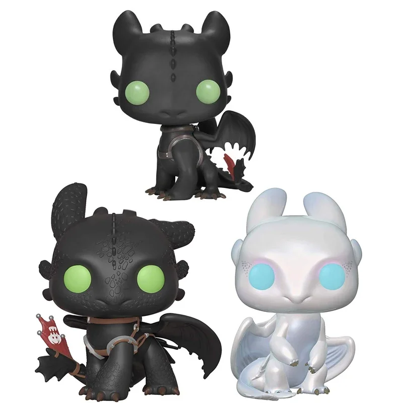 Экшн-фигурка дракона Funko Pop, Как приручить Беззубика #100 #686 светильник Fury #687, коллекционные игрушки, куклы, подарки для детей