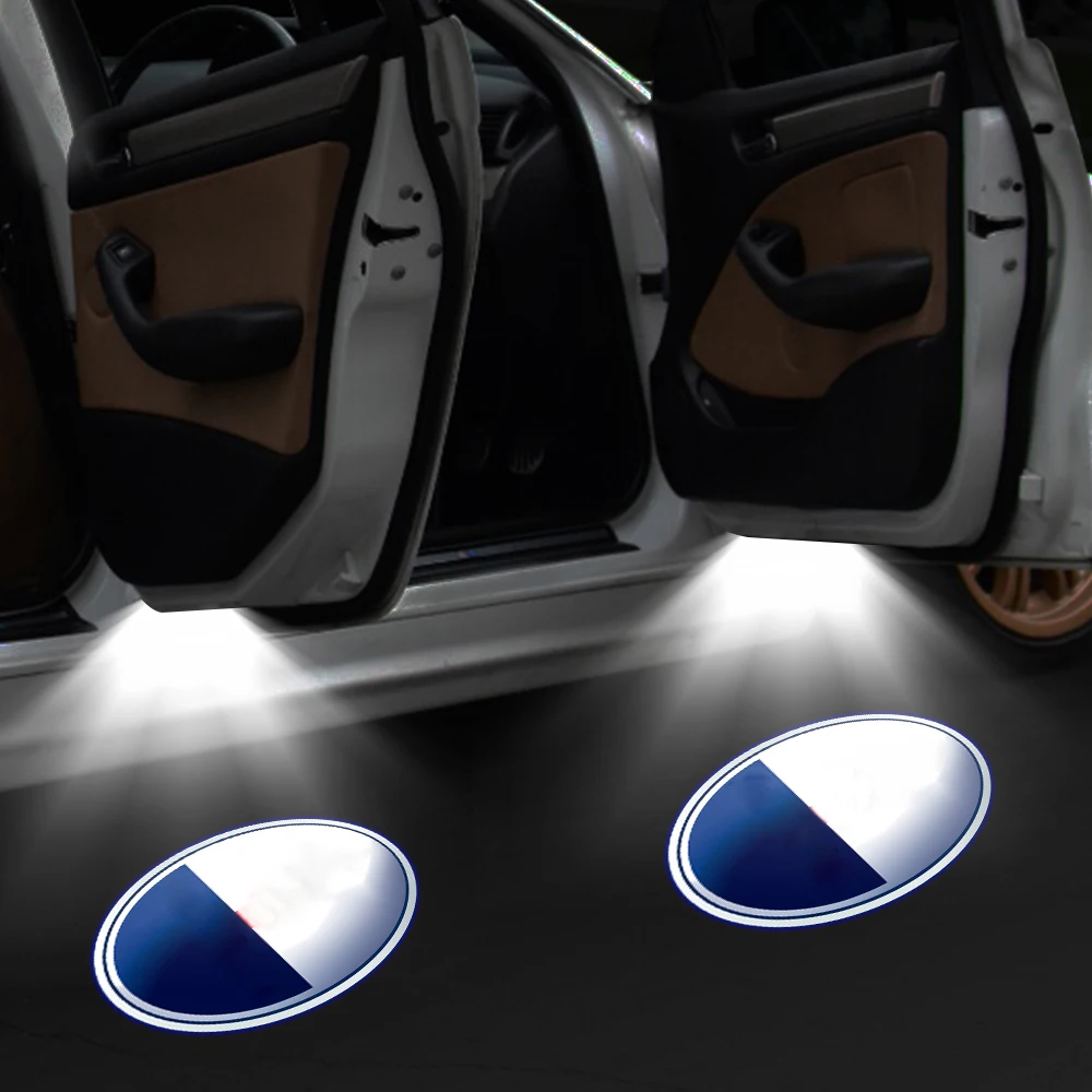 2 Pezzi Per Maserati Logo Light Shadow Light Per Maserati Ghibli Levante Quattroporte Sq4 Sq2 Q2 Maserati Luce Di Cortesia Per Portiera Dell'Auto