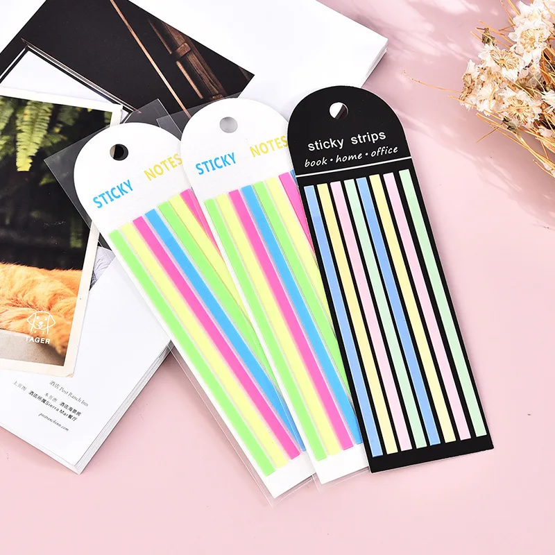 160 Sheets sticky notes Transparent Index Self-Sticky Notes Annotation Books BookMarkers Tabs Reusable Memo Pad Stationery