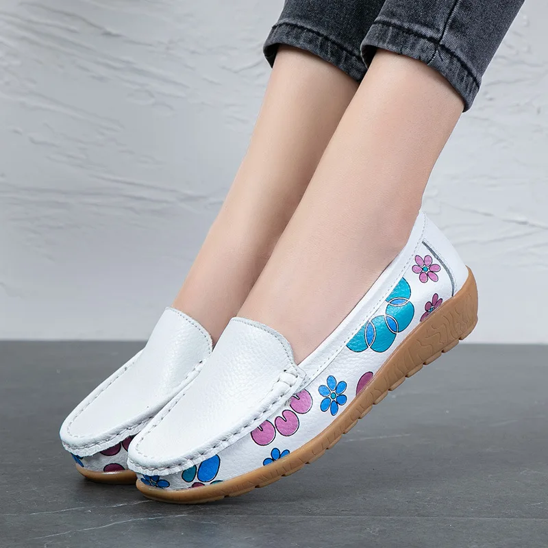 

Women Casual Shoes 2024 Fashion Print Flat Women Comfort Casual Shoes Ladies Plus Size Slip-on Shoes Zapatos Para Mujer