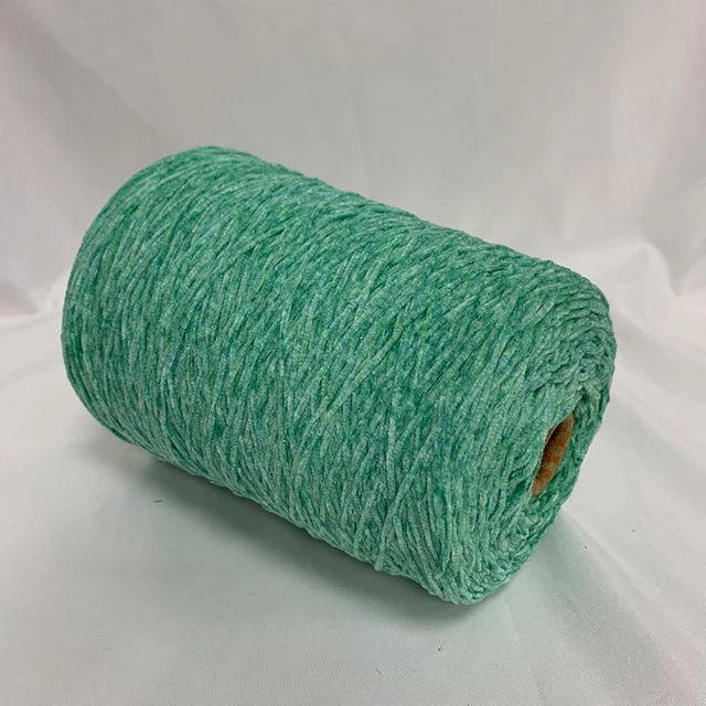 high quality segmental dyeing chenille silk cotton blended yarn