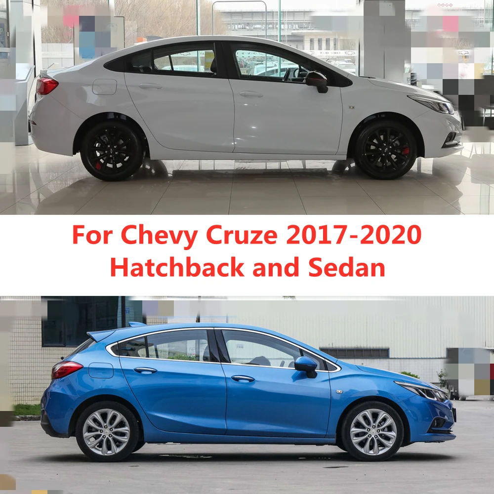 For Chevrolet Cruze-Cars Accessories Window Visors Rain Sun Guard Vent Wind Deflector Weathershield Slim Moulding Trim