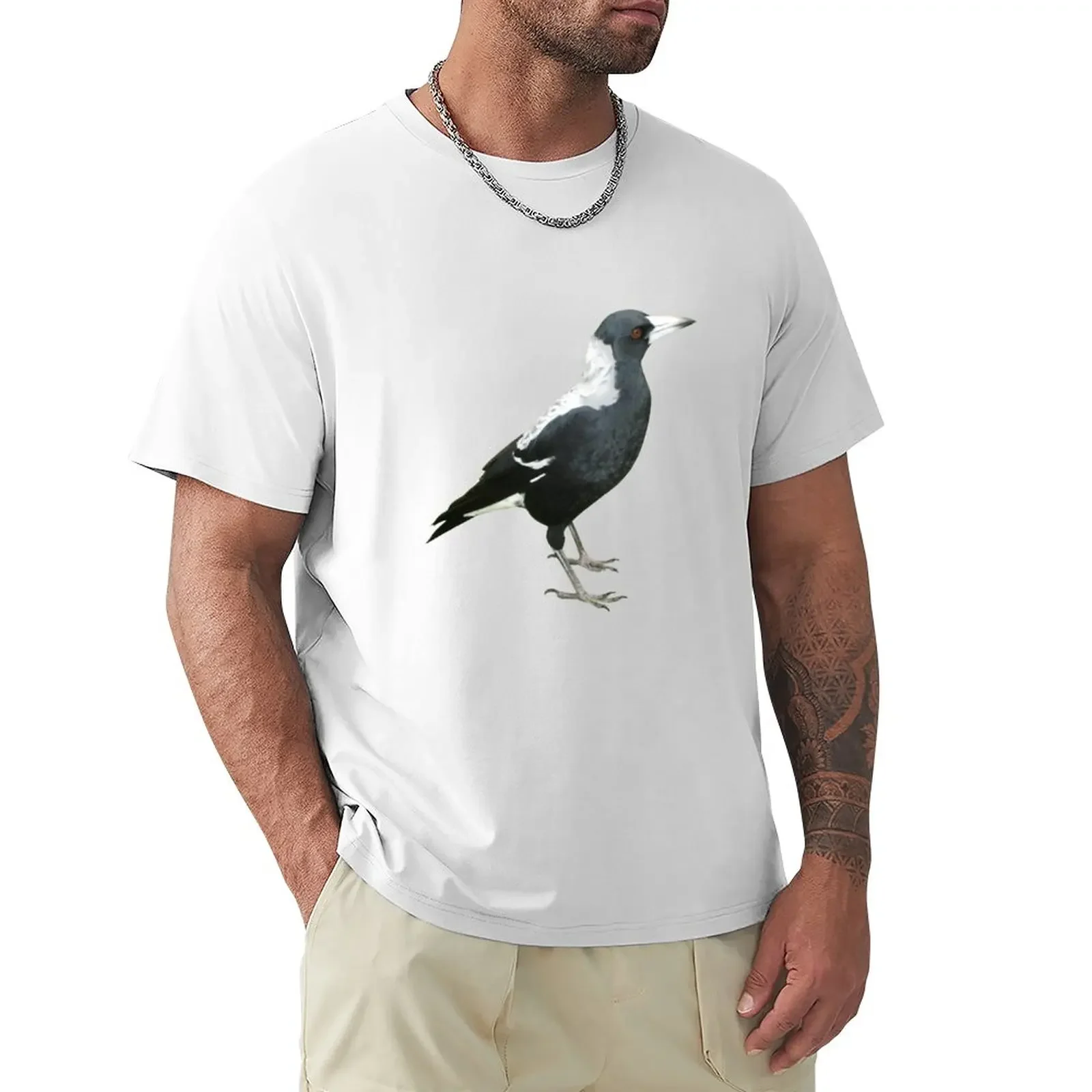 

Australian Magpie T-Shirt summer tops heavyweights workout shirts for men