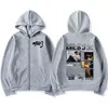 Rapper Milo J 111 Album Merch Zipper Hoodies Men's Women Clothing Vintage Hip Hop Zip Up Hooded Sweatshirts Casual Loose Jackets 4