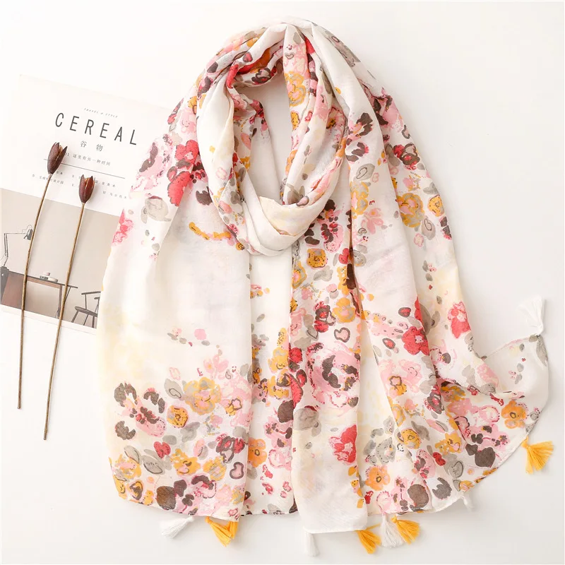 Autumn New Fashion Bohemian Lovely Floral Tassel Viscose Shawl Scarf Lady High Quality Wrap Pashmina Stole Bufandas Muslim Hijab autumn new fashion bohemian lovely floral tassel viscose shawl scarf lady high quality wrap pashmina stole bufandas muslim hijab