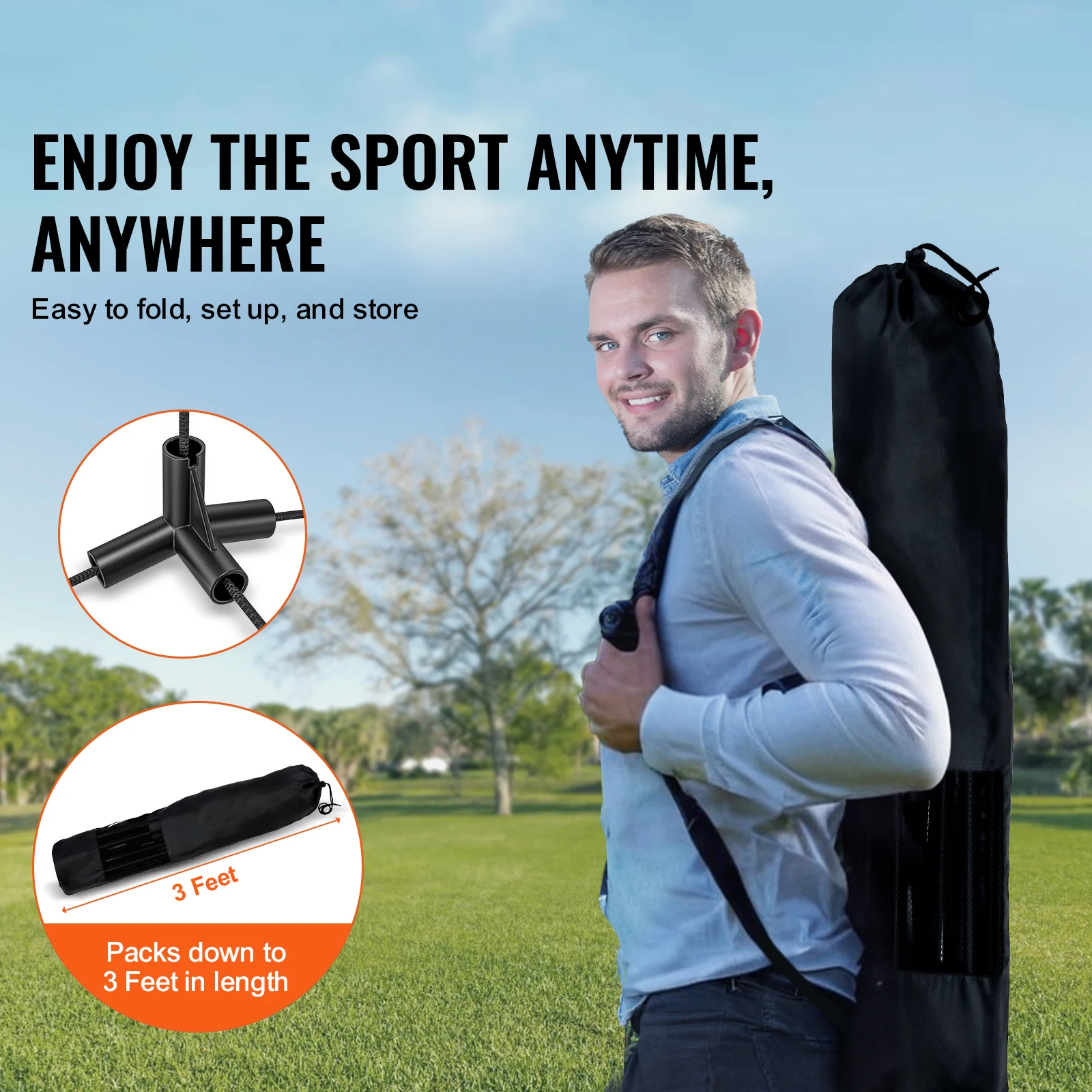 Adjustable Multi-Sport Portable Net Set 2