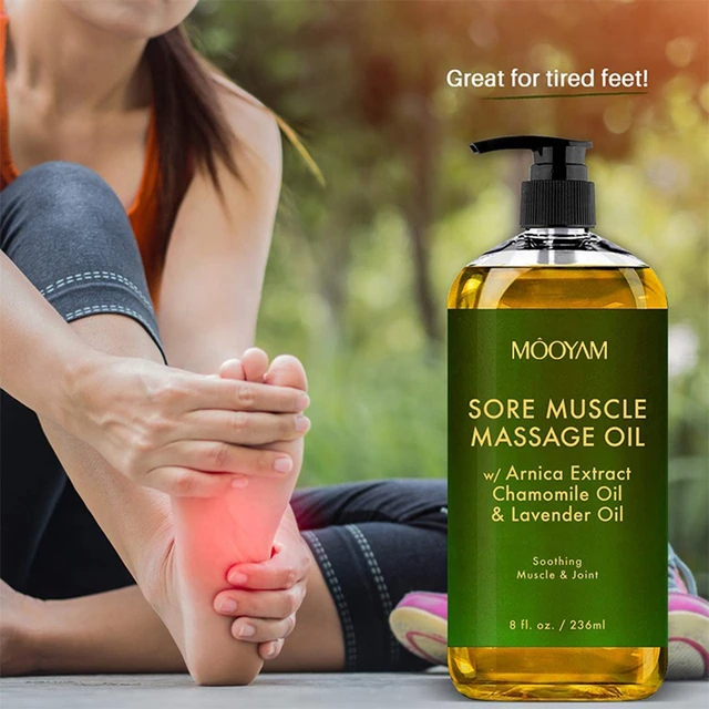 100% Pure Natural Organic Lavender Relaxing Anti Cellulite Body Skin  Massage Body Oil Sore Muscle