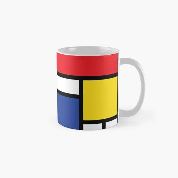 

De Stijl 1 Classic Mug Simple Image Photo Tea Coffee Handle Round Printed Gifts Cup Design Picture Drinkware