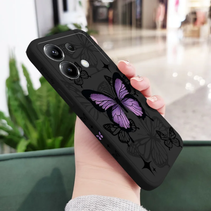Elegant Flying Butterfly Silicone Phone Case Cover