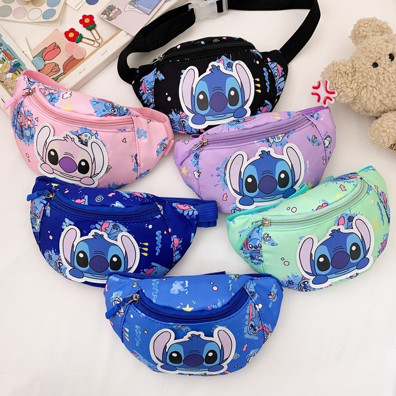 Disney Stilt's waist bag, anime peripheral children's cross bag, fashionable and cute one-shoulder backpack and fashionable coin