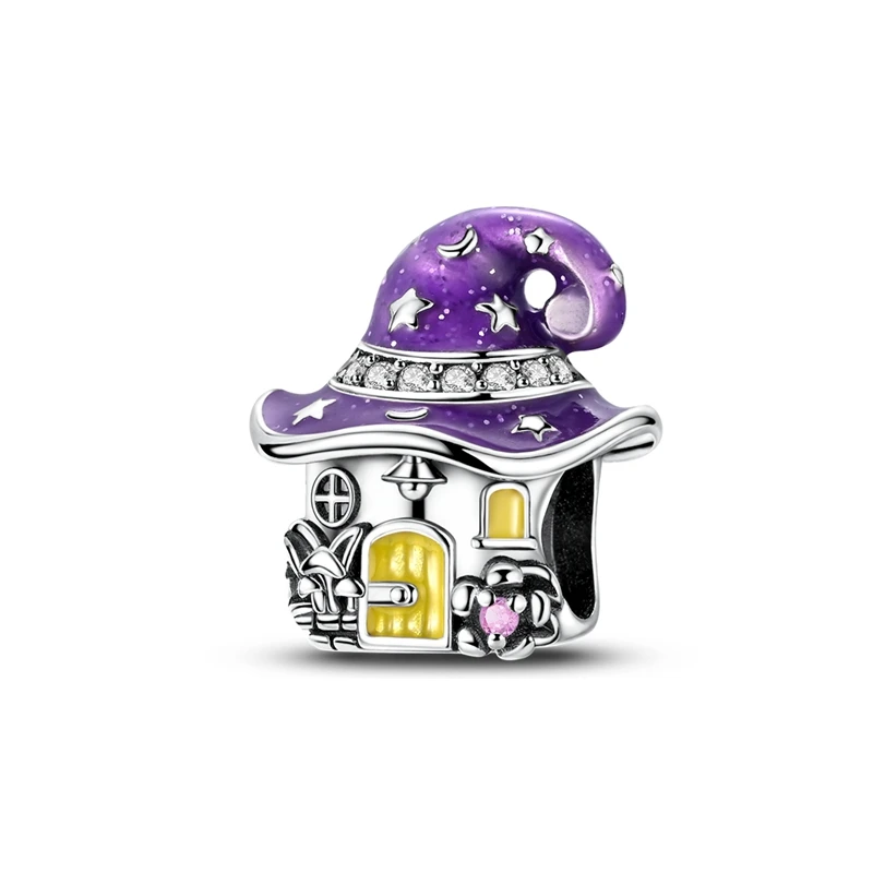 Charms aus 925er-Sterlingsilber, bunter Ballon, Apfel, Kirsche, Perlen, passend für Original-Armbänder, DIY-Schmuckanhänger, baumelndes Geschenk für Frau – Detail 19