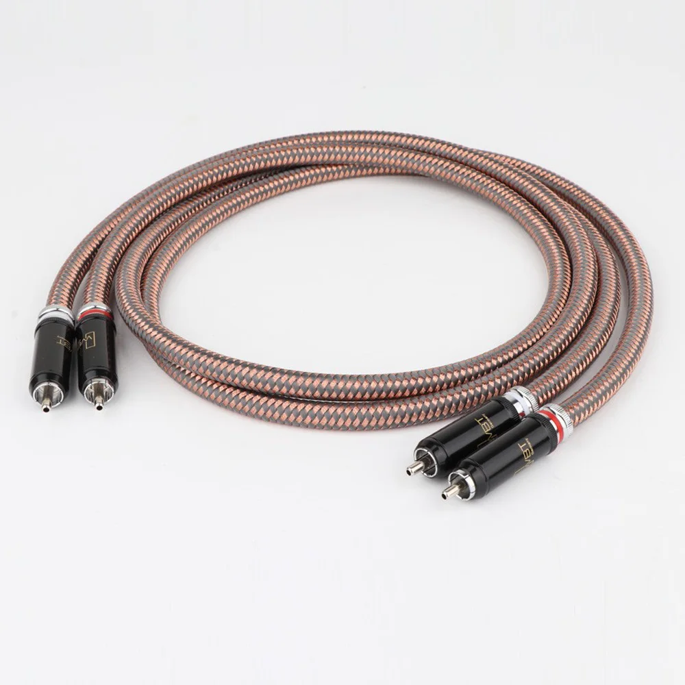 Accuphase Hifi Rca Cable Occ Rame Puro Wbt Rca Plug Interconnect Cavo Audio Connettore Rodiato