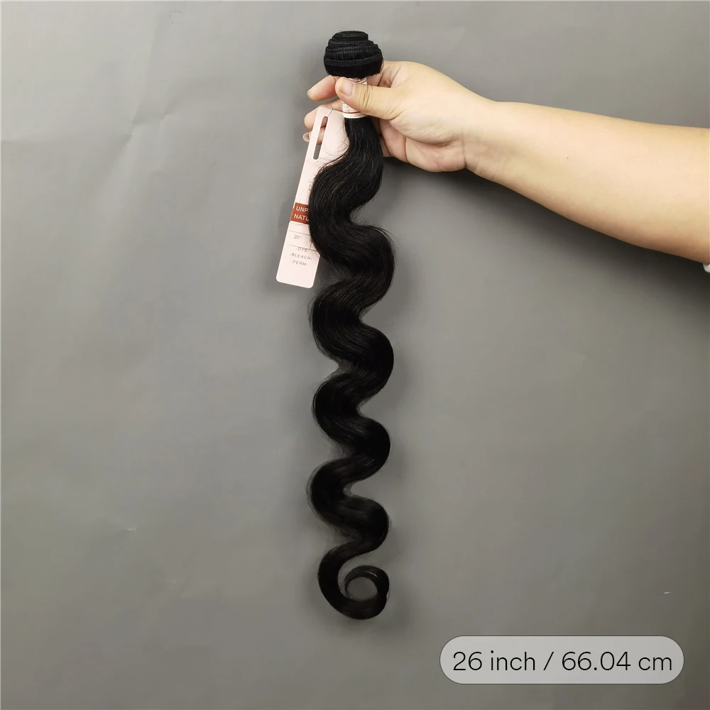 Body Wave Hair Extension Remy Human Hair Weave Bundles 50g/Pcs Natural Black Color For Women human hair extensions human hair bundles