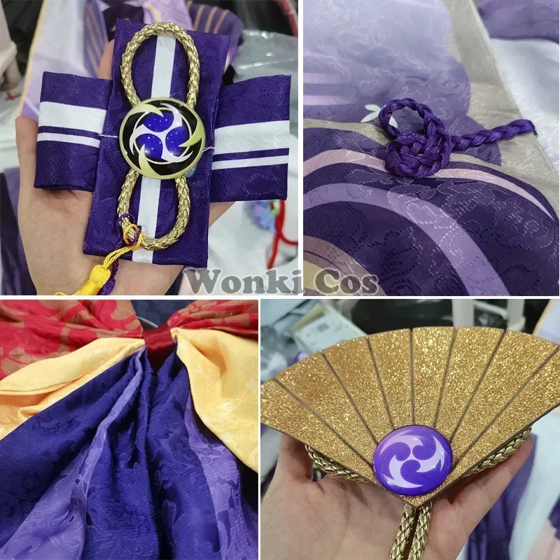 Cosplay Costume Raiden Shogun Cosplay Costume Wig Game Impact Baal Shougun Cosplay Full Set Carnival Costumes