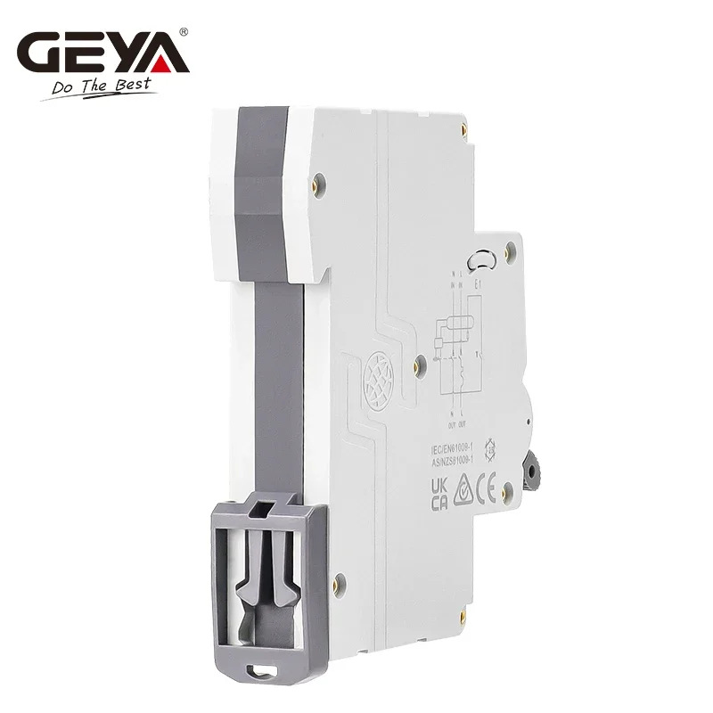 Circuit Breaker GEYA GYR10N-40 Electronic Type RCBO 18mm 230V 1P+N 6KA Residual Current Over Current Protection Max 40A