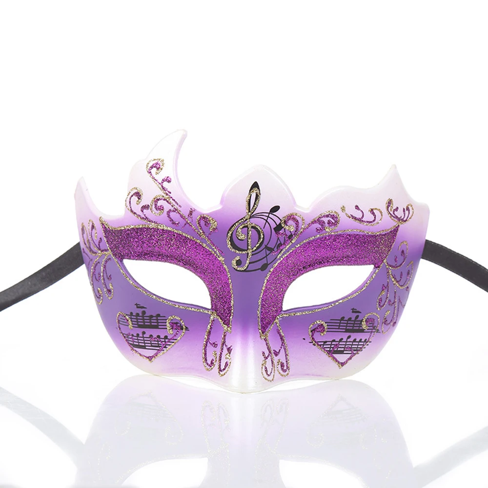 Vintage-Style Painted Venetian Masquerade Mask for Grand Events & Cosplay