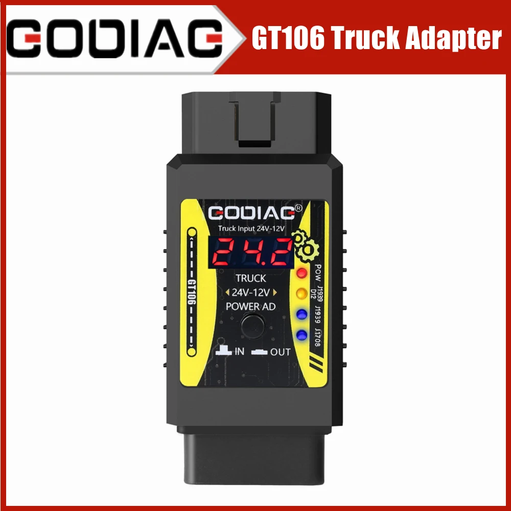 

GODIAG GT106 24V To 12V Converter HD Truck Adapter for X431 Easydiag Golo M-DIAG IDIAG ThinkCar ICarScan Diagun GOLO DBScar