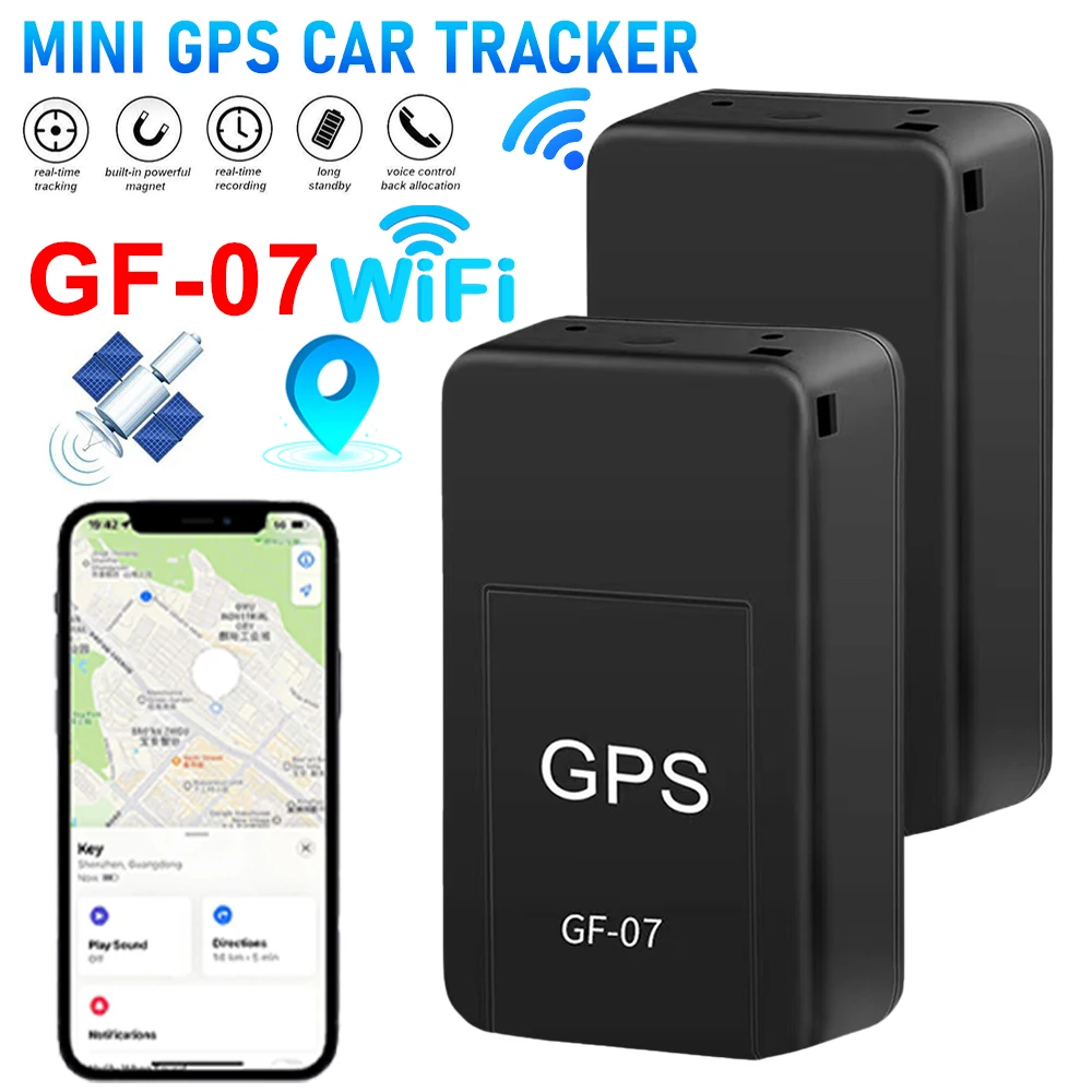 1pcs mini GF07 GPS Locator Strong Magnetic Anti Theft Anti Loss Tracker Real-time Vehicle Key Pet Locator Message Positioner bluetooth tracker smart tracker magnetic tracker