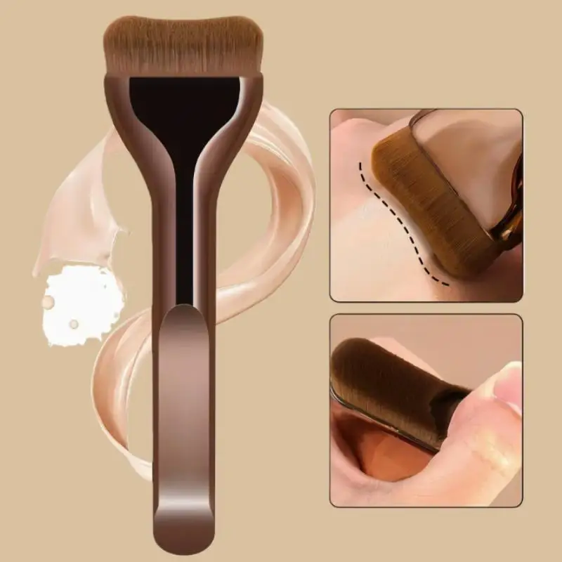Set di Pennelli per Trucco Viso a Doppia Testa, Pennello per Fondotinta in Fibra Morbida, Pennello Correttore, Strumenti di Bellezza Adatti ai Principianti - immagine 5