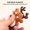 Cat Toys Christmas Elk Gingerbread Man Santa Claus Plush Cat Dogs Toys Interactive Play Cat Toys Self Hi Christmas Pet Supplies 2