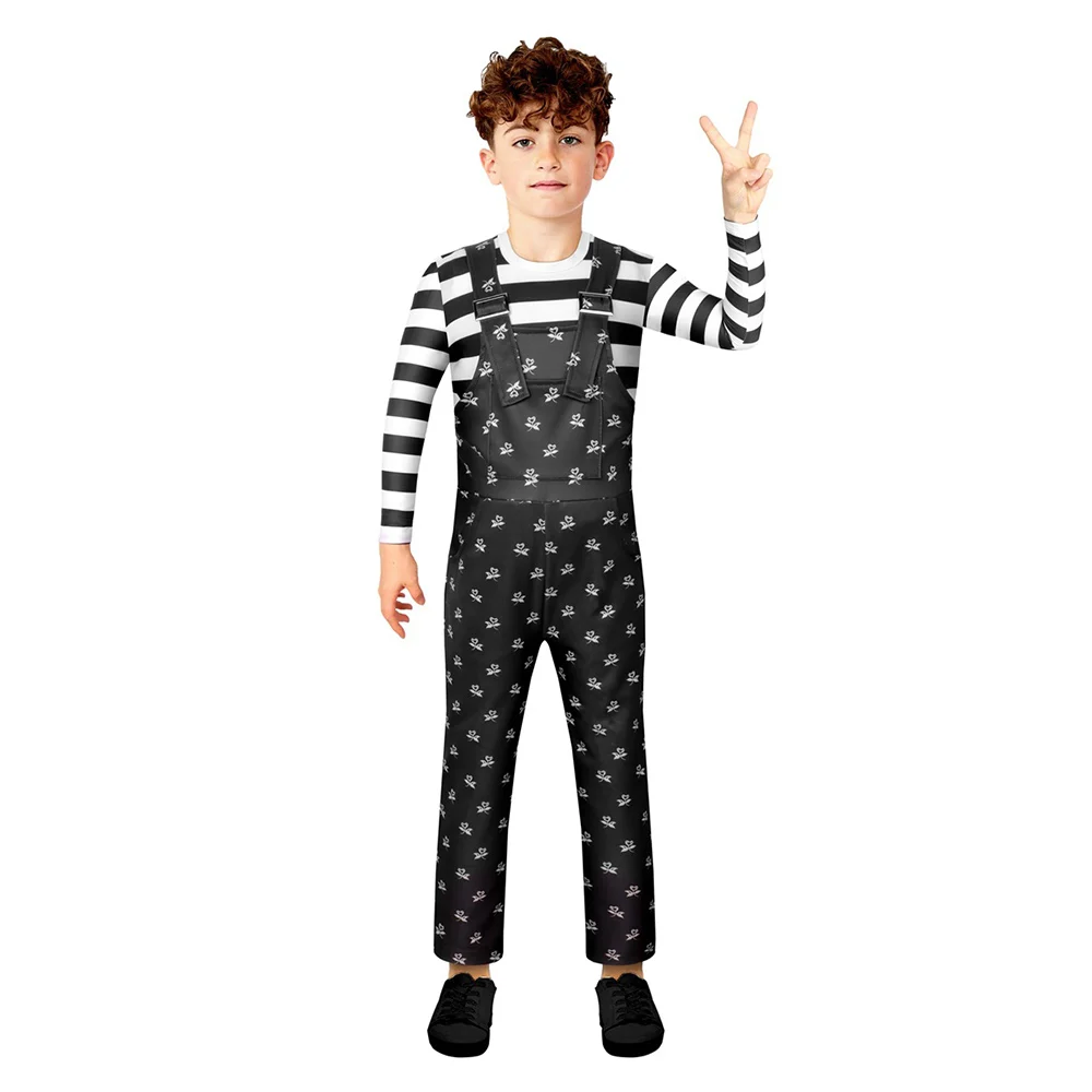 

Wednesday Addams Cosplay Costume Top Pants Outfits Halloween Carnival Suit