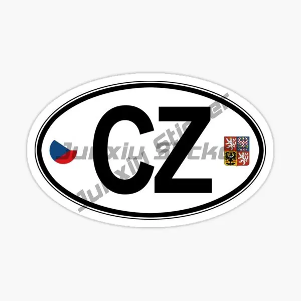 Рисунок 3 - Чешская овальная Виниловая Наклейка