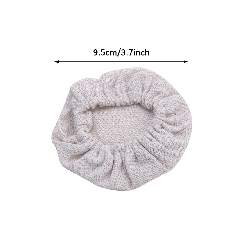 Description Picture 4 of itemBeige glass sealed jar fermentation culture dish cloth cap Baking Fermentation Food Storage