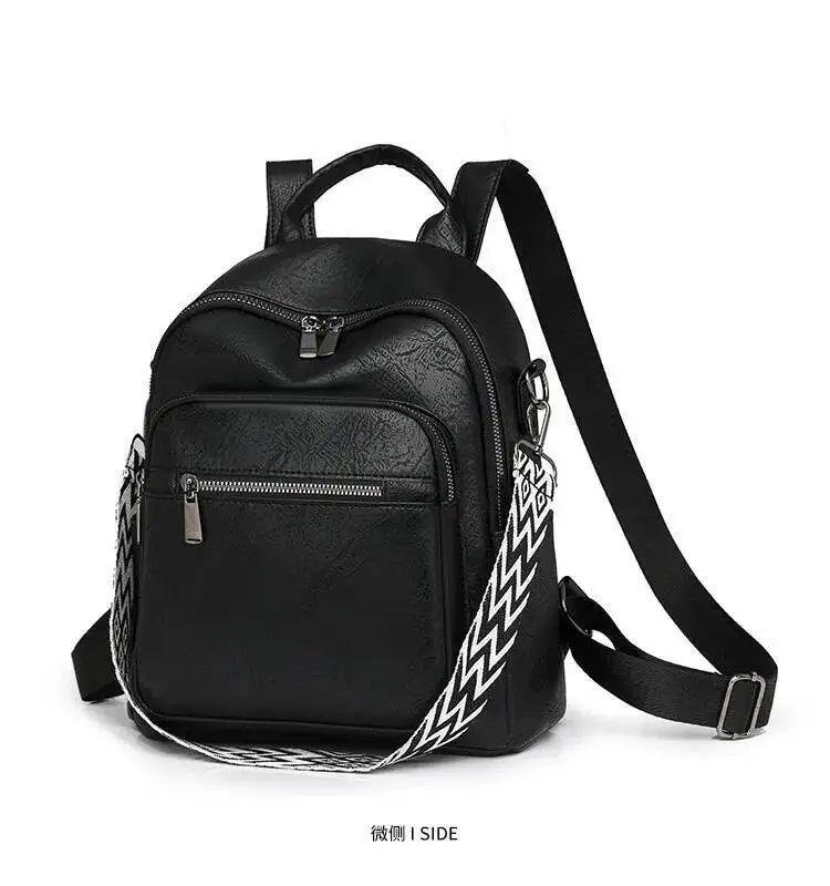 Mode frauen Tasche Große Kapazität Casual Pendler Reise Handtasche Im Angebot Neueste Britischen Stil Rucksack Frauen Pu Leichte – Detail 4