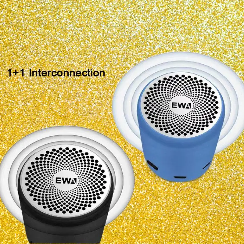 

EWA A107S Mini Bluetooth Mobile Computer Speaker Wireless Outdoor Portable Car TWS Interconnected Waterproof Subwoofer Sound
