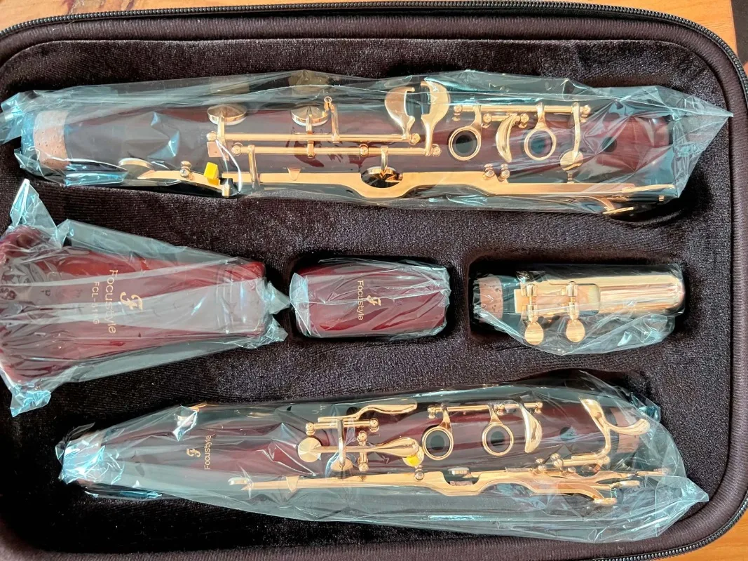 Chinese High quality clarinet 18keys rosewood G clarinet musical instrument Gold Plated professional
