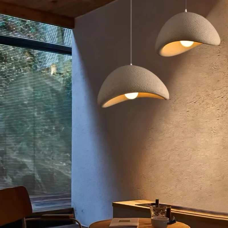 북유럽 Wabi Sabi 펜던트 조명 현대 LED 천장 샹들리에 거실 침실 식당..