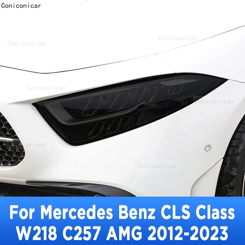 

For Mercedes Benz CLS Class W218 C257 AMG 2012-2023 TPU Car Headlights Anti-Scratch Protective Film Headlamps Repair Accessories