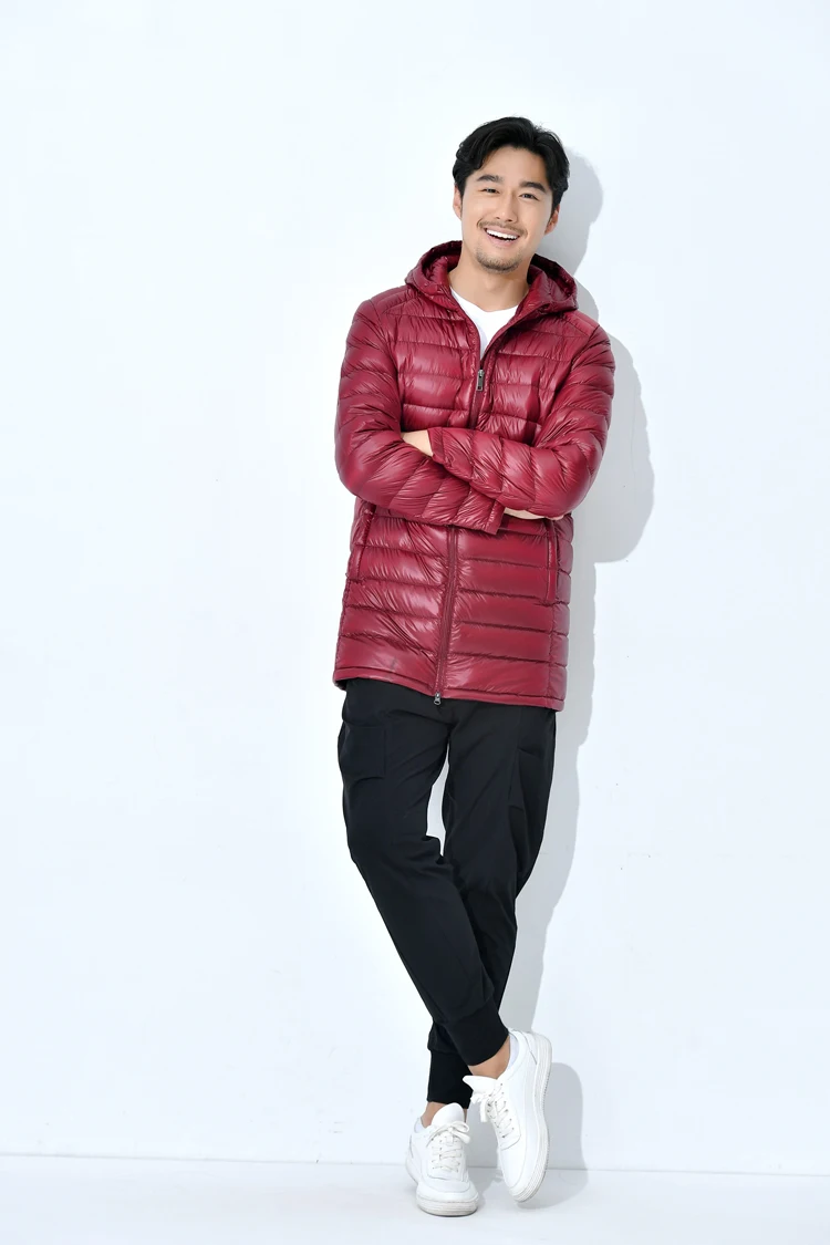 겨울 경량 플러스 Dize 남성용 퍼퍼 자켓 2023 신사복 X-long 90% White Duck Down 방수 및 방풍 캐주얼 코트