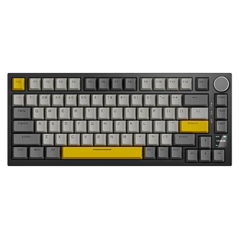Ajazz AK820 프로 75% 개스킷 장착 블루투스 5.1, 2.4G, C타입 유선 기계식 키보드, Mac/Win용 TFT 스크린, 선주문