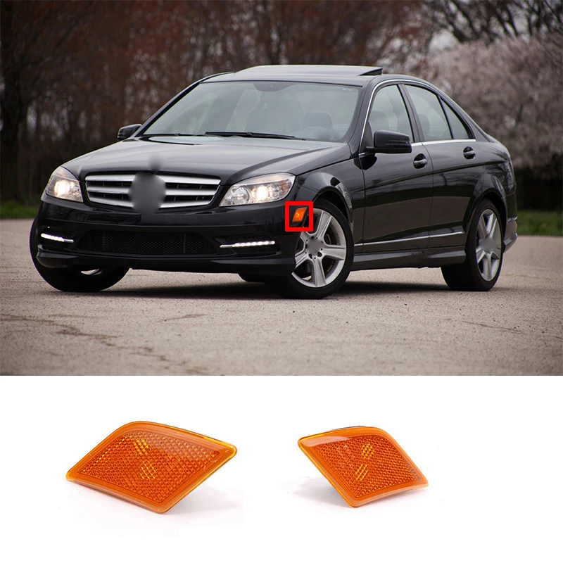 

LEFT/RIGHT SIDE MARKER IN BUMPER TURN SIGNAL LIGHT For Mercedes-Benz OEM A2048200121 2048200121 A2048200221 2048200221