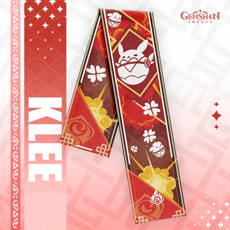 Anime Genshin Impact  Scarf Soft Warm Zhongli Raiden Shogun Shawl Wrap Cartoon Genshin Hutao Thick Muffler Winter Neck Scarf 6