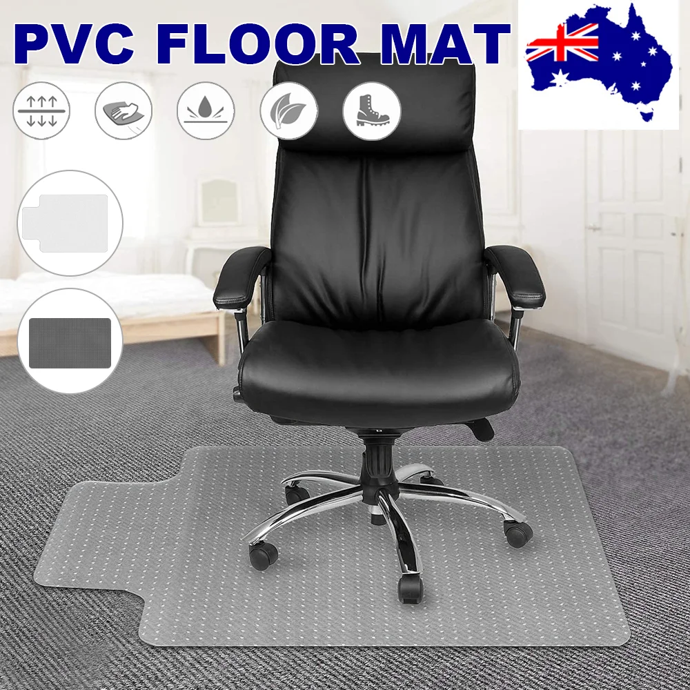 Chair Mat Carpet Floor Office Home Computer Work Vinyl PVC Plastic 1200 x 900mm