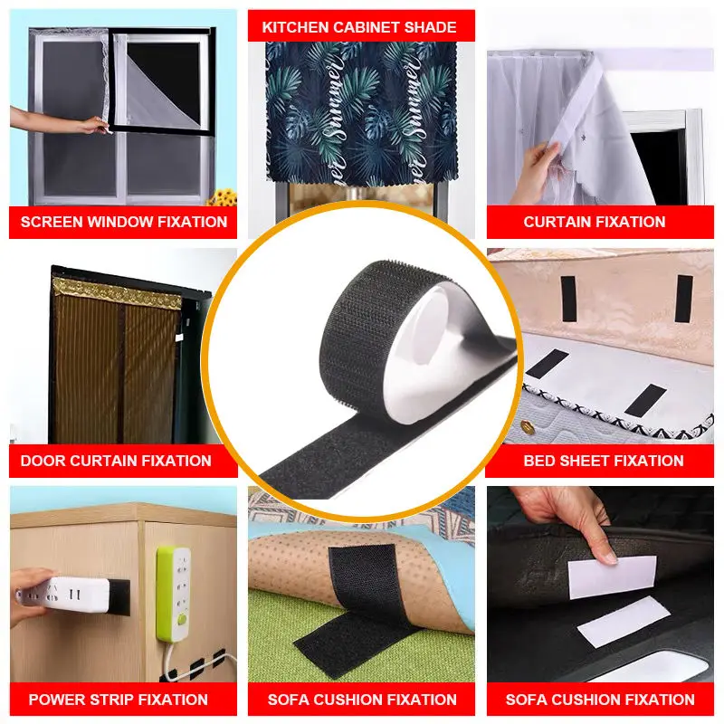 Magic Sticker Tape - Self Adhesive Extra Strong Double-Sided Hook and Loop Fastener
