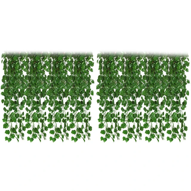 Decorative Ivy Vine 24pcs Artificial Greenery Vines Fake Leaves Ivy Garland