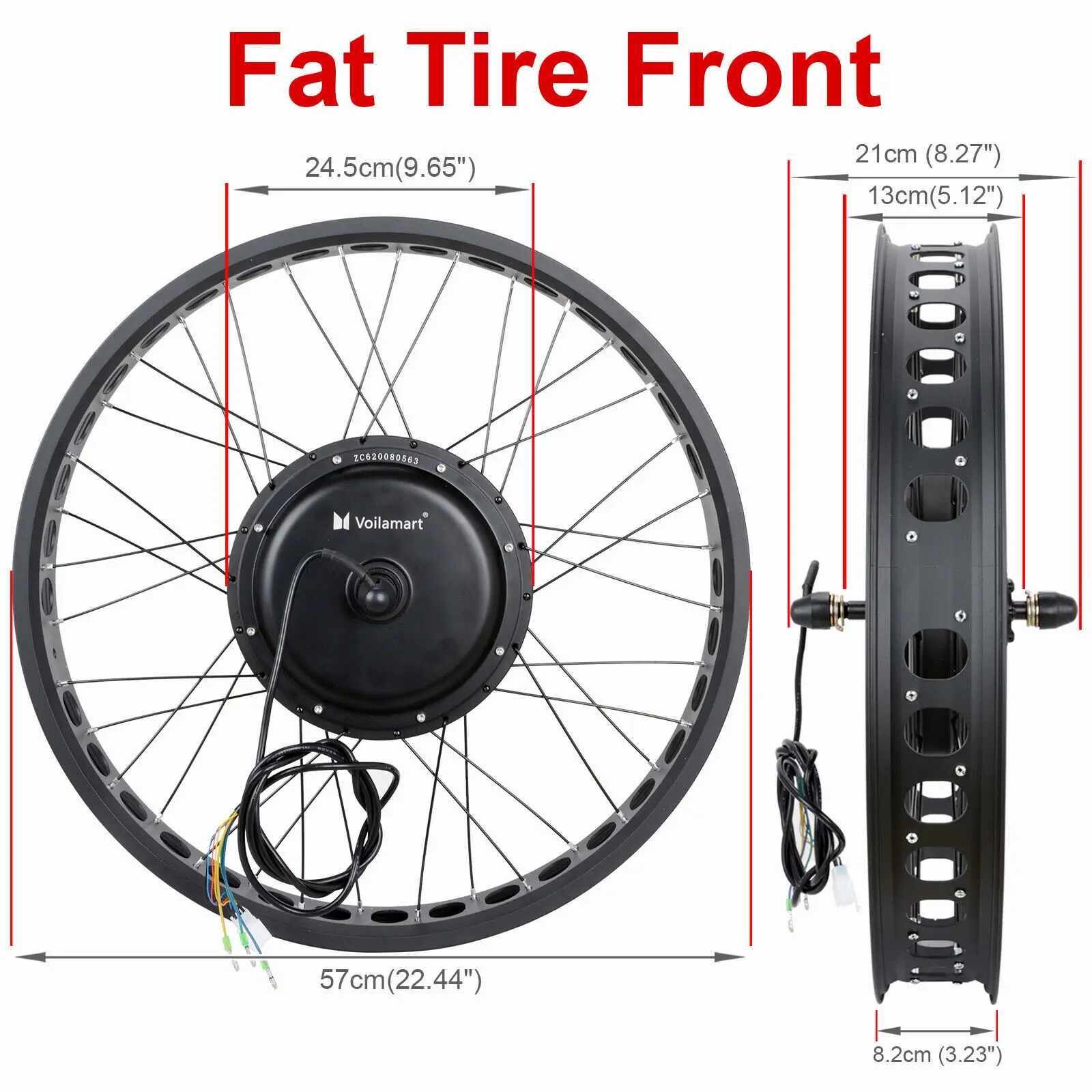 1000W Electric Bicycle Motor Conversion Kit LCD Meter Ebike Cycling Front  Wheel