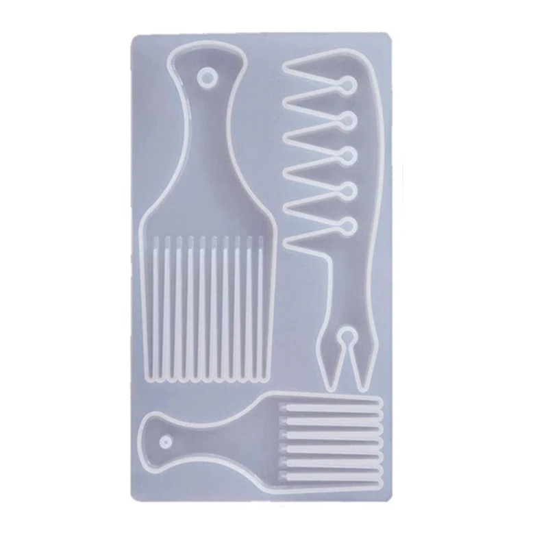 

African Comb Mold DIY Hair Silicone Mold Epoxy Resin Cast Comb Mold, Used For Handicraft Production Supplies