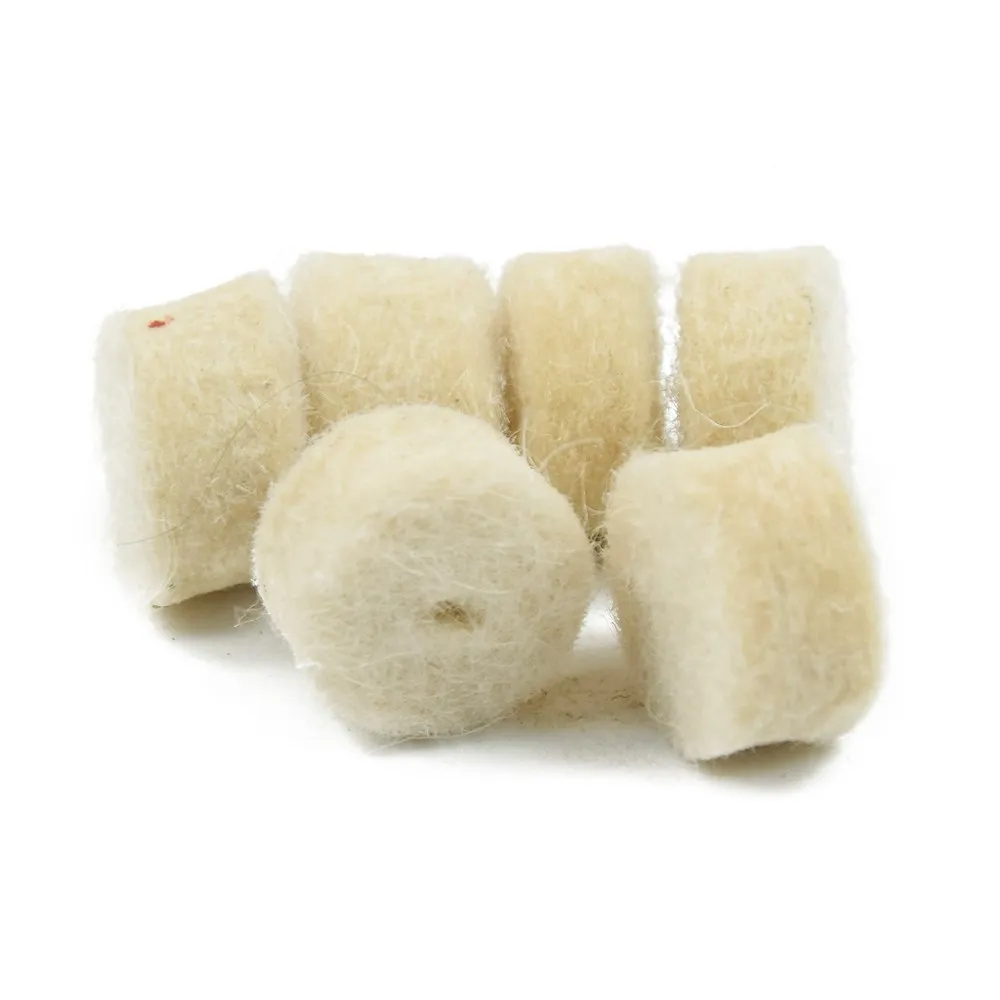 Hampton Wolle Filz Polieren Polieren Rad 52/105 stücke mit 3,175mm Schaft Dorn für Dremel Dreh Werkzeug Zubehör polieren Pad – Detail 4