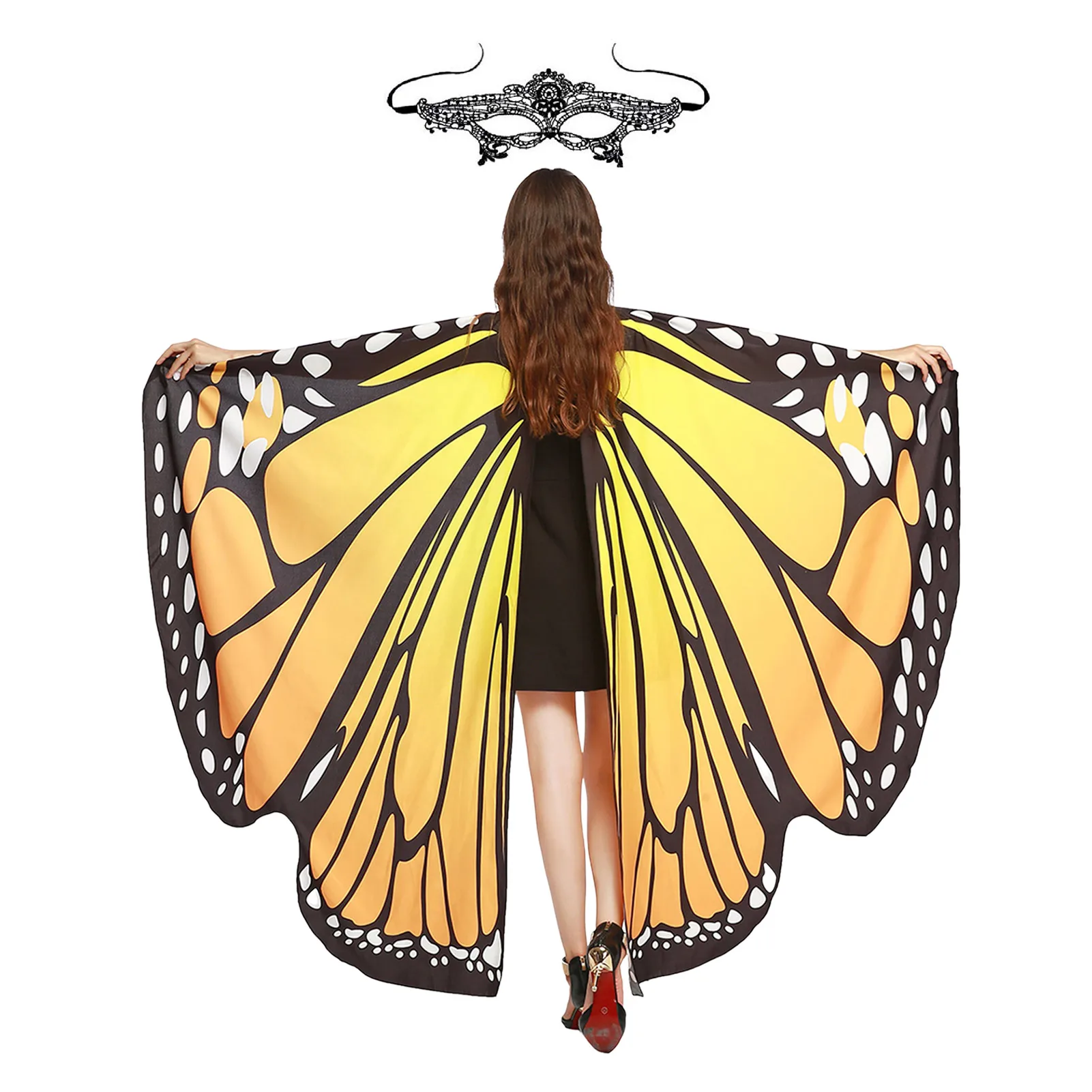 

Butterfly Wings Costume Adult Carnival Costumes Butterfly Wings Costume Poncho For Halloween Fancy Dress Party Cosplay