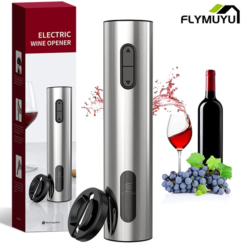 

Rechargeable Electric Wine Bottle Opener Corkscrew Foil Cutter Set Automatic Bottle Opener for Wine Kitchen gadgets Home Openers