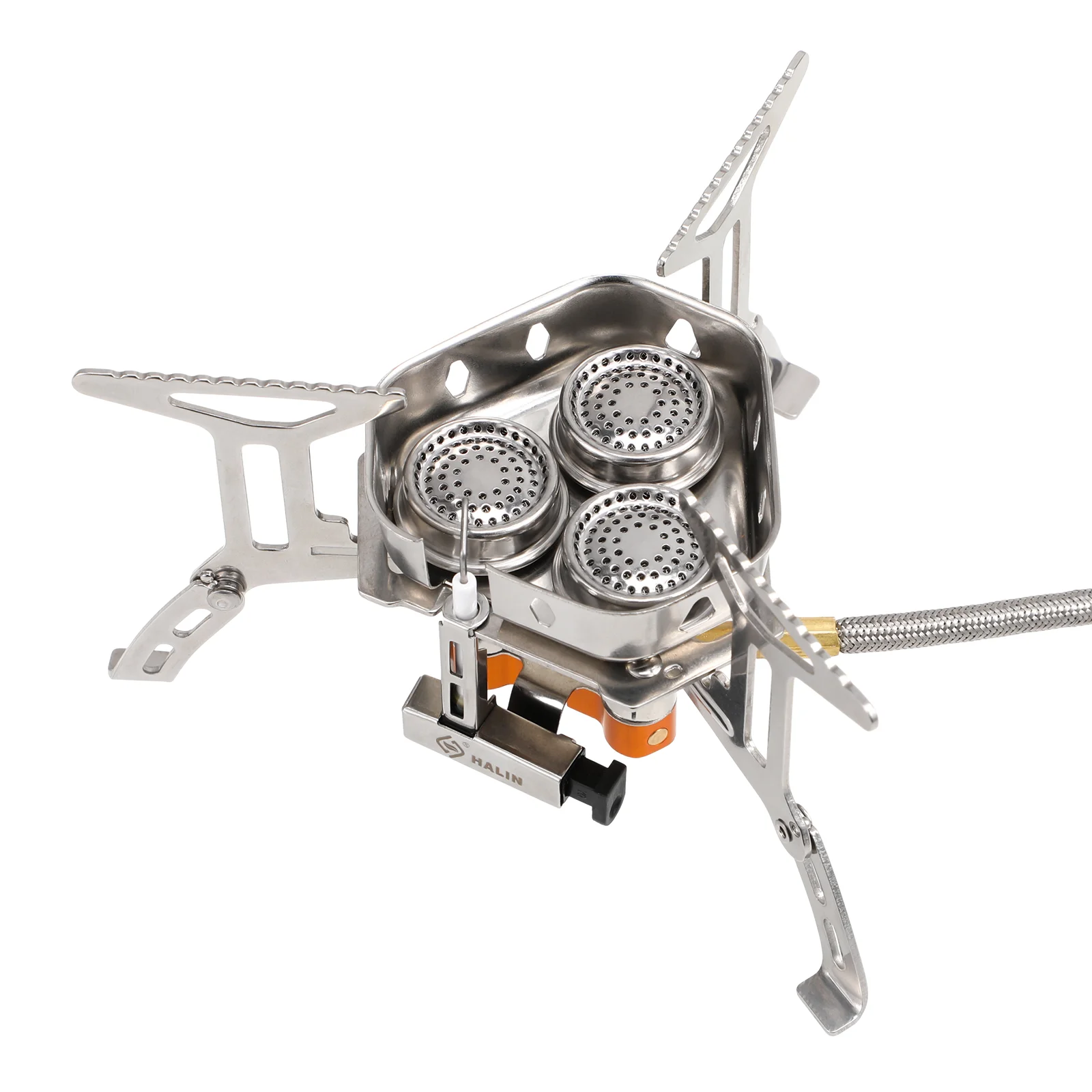 

Camping Stove Outdoor Cooker Stainless Steel Propane Multi-functional Gas Burner Portable Heater For Backpacking