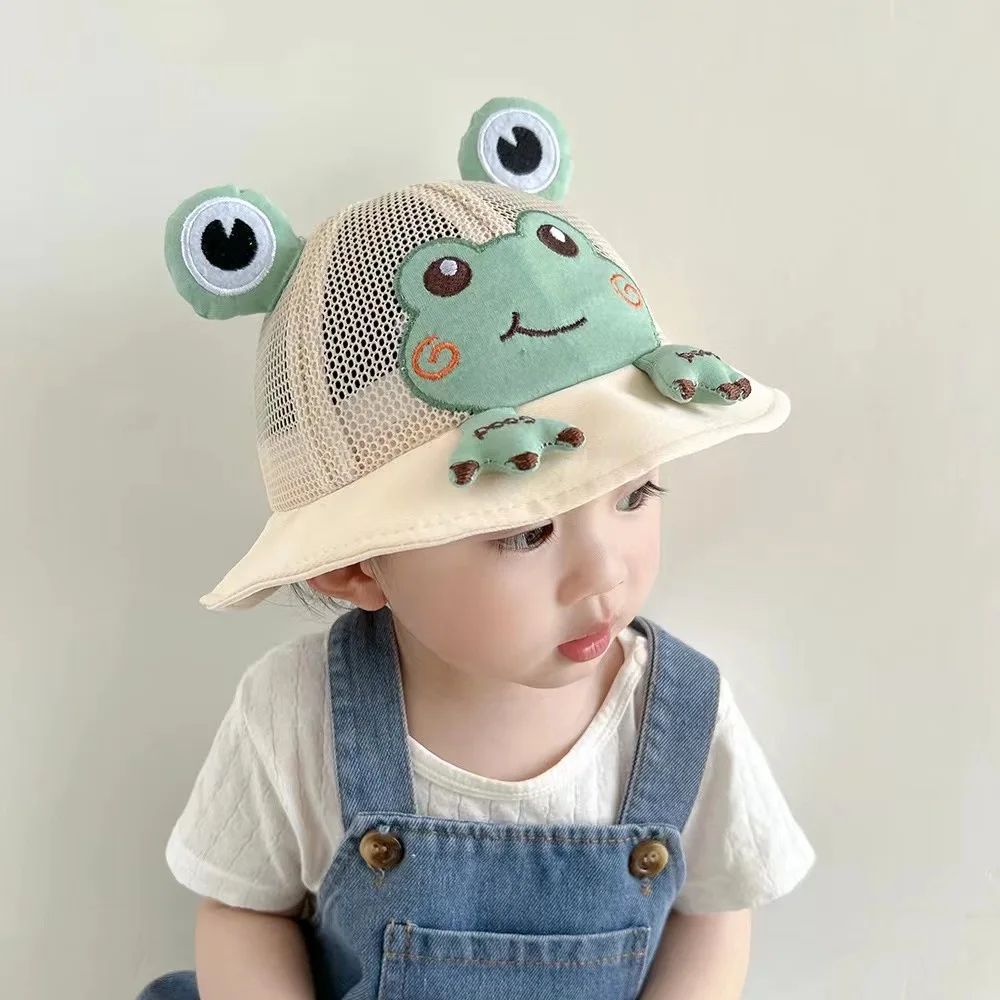 Cotton Baby Hat For Kids Spring Outdoor Boys Bucket Hats For Girls UV Visor Sun Hat Summer Cute Cartoon Children's Fisherman Cap