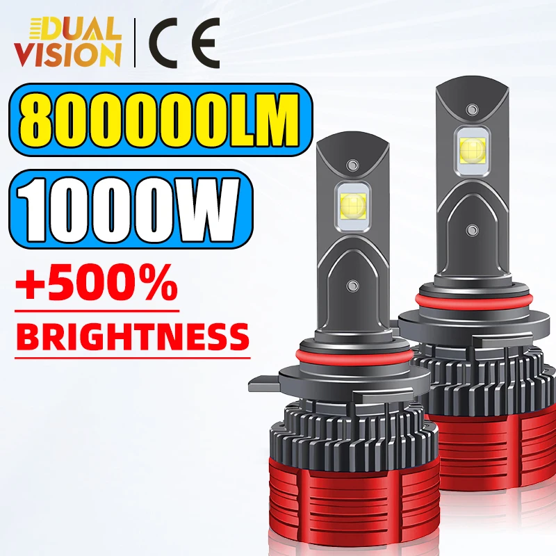 

F5C H7 светодиодный F5 800000LM 1000W CANBUS светодиодный H7 H1 H11 H8 HB3 9005 HB4 9006 9012 HIR2 H9 H16JP 6500K 12 шт. XHP50 Chips Turbo Car Lamp